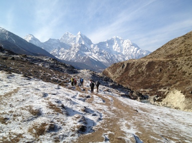 Trekking through the Himalayas